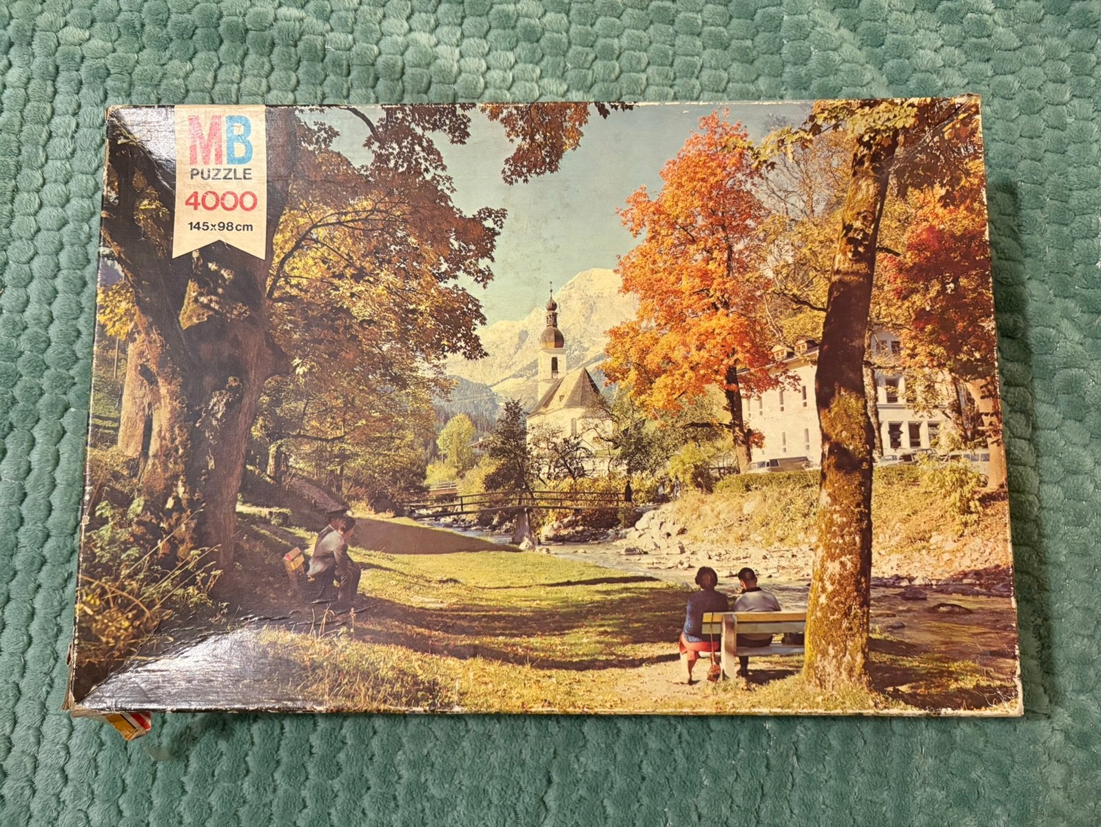 Puzzel MB  4000 stukjes bergen, Ophalen of Verzenden, Meer dan 1500 stukjes, Zo goed als nieuw