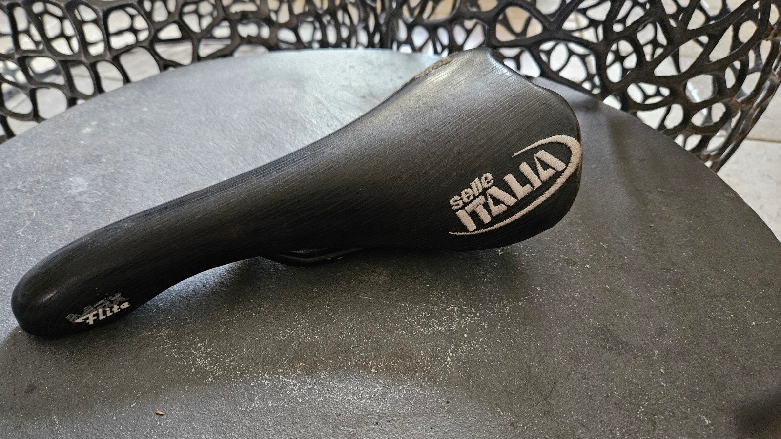 selle italia max flite racefiets zadel, Gebruikt, Leer, Ophalen of Verzenden, Selle Italia