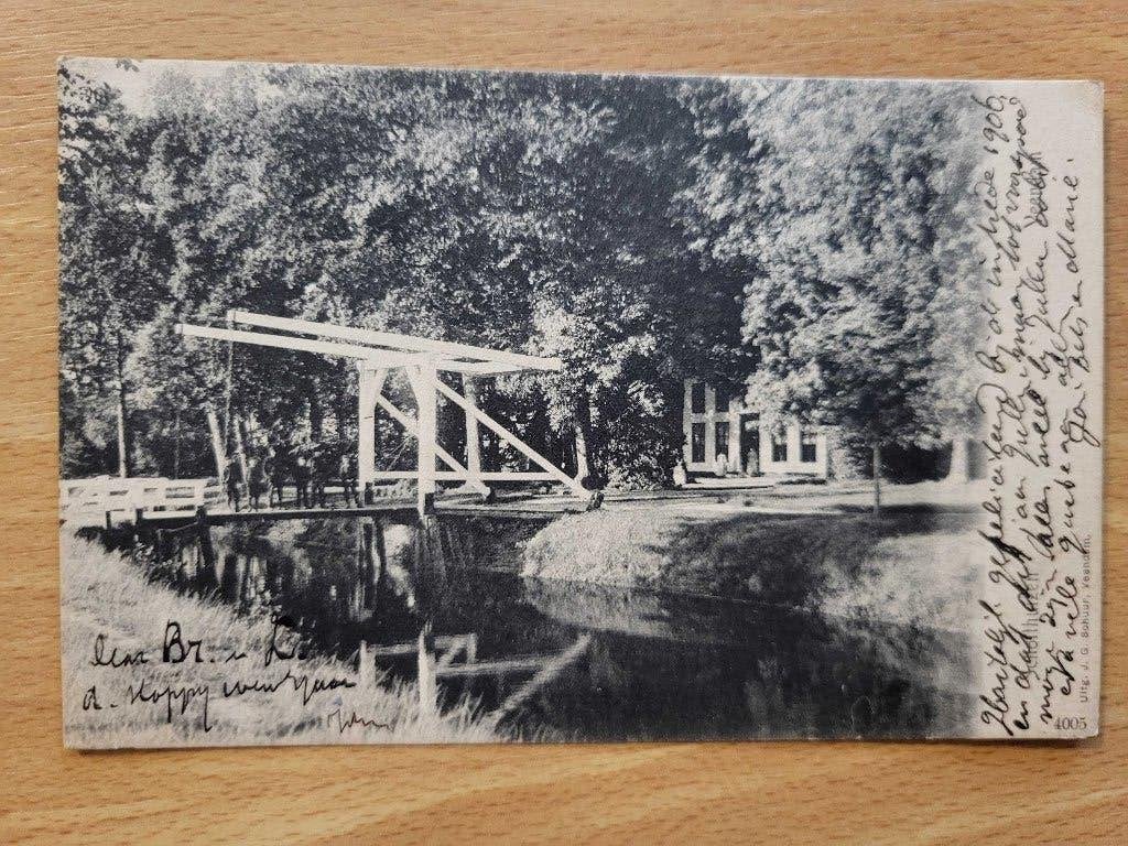 ansicht VEENDAM scholthuizen 1906, Verzamelen, Ophalen of Verzenden, Voor 1920, Groningen
