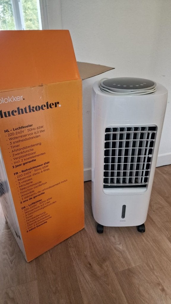 luchtkoeler (aircooler) Blokker, Ophalen, Gebruikt, Timer, Minder dan 60 m³