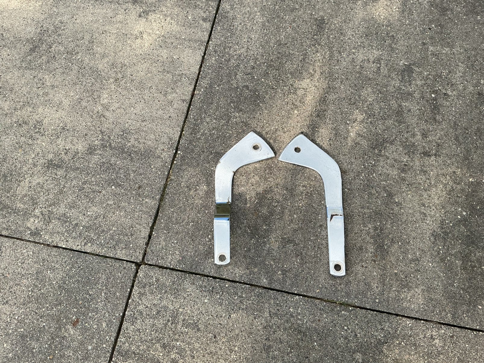 CHROMEN MOTOR OPHANG BEUGELS SPARTA ? BATAVUS ? IGST, Ophalen of Verzenden, Gebruikt, Blok, Sparta