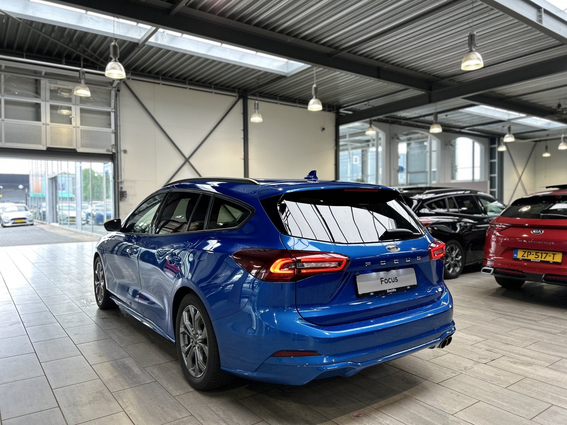 Ford FOCUS Wagon EcoBoost Hybrid 155 pk ST-Line | Winterpack, Auto's, Ford, 12 maanden, Stof, Gebruikt, Blauw