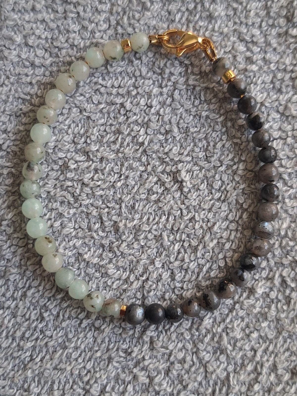 Set van 2 Labradoriet & Jaspis Armbandjes, Ophalen of Verzenden