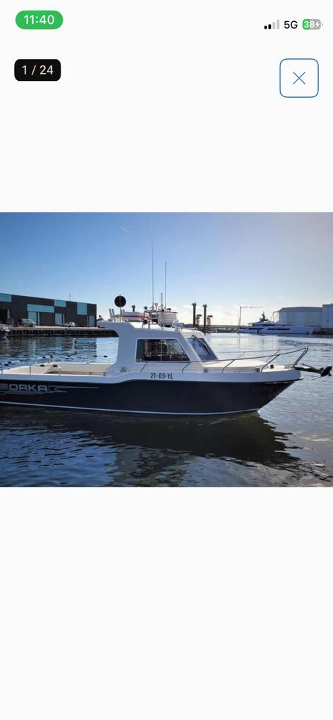 Gezocht opknap /schade visboot, Ophalen of Verzenden, Zo goed als nieuw
