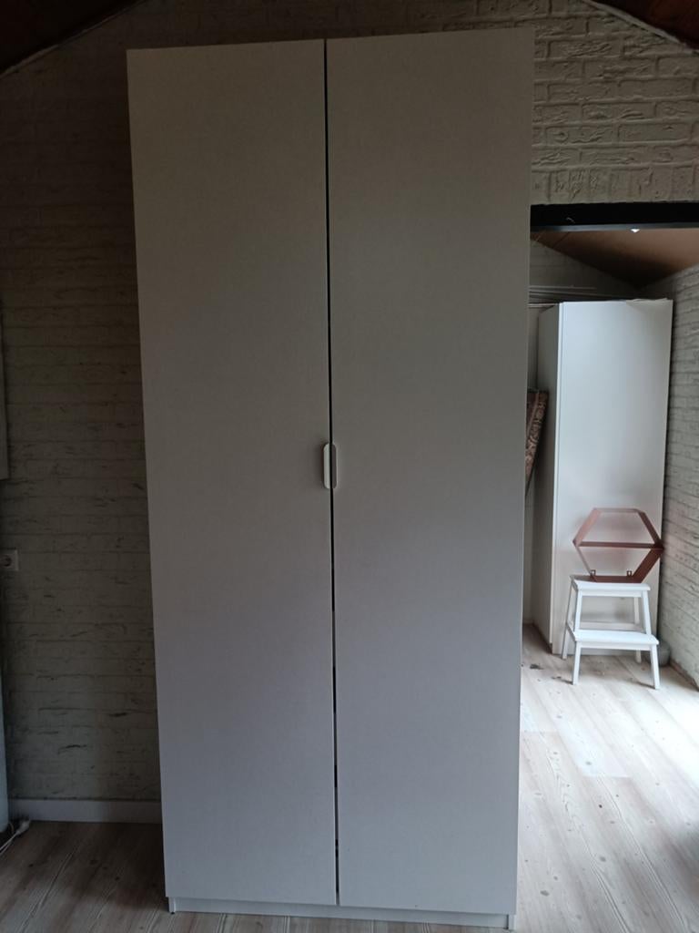 IKEA PAX kast 236x35x100 cm wit met planken en lades, Gebruikt, Met deur(en), 200 cm of meer, 25 tot 50 cm