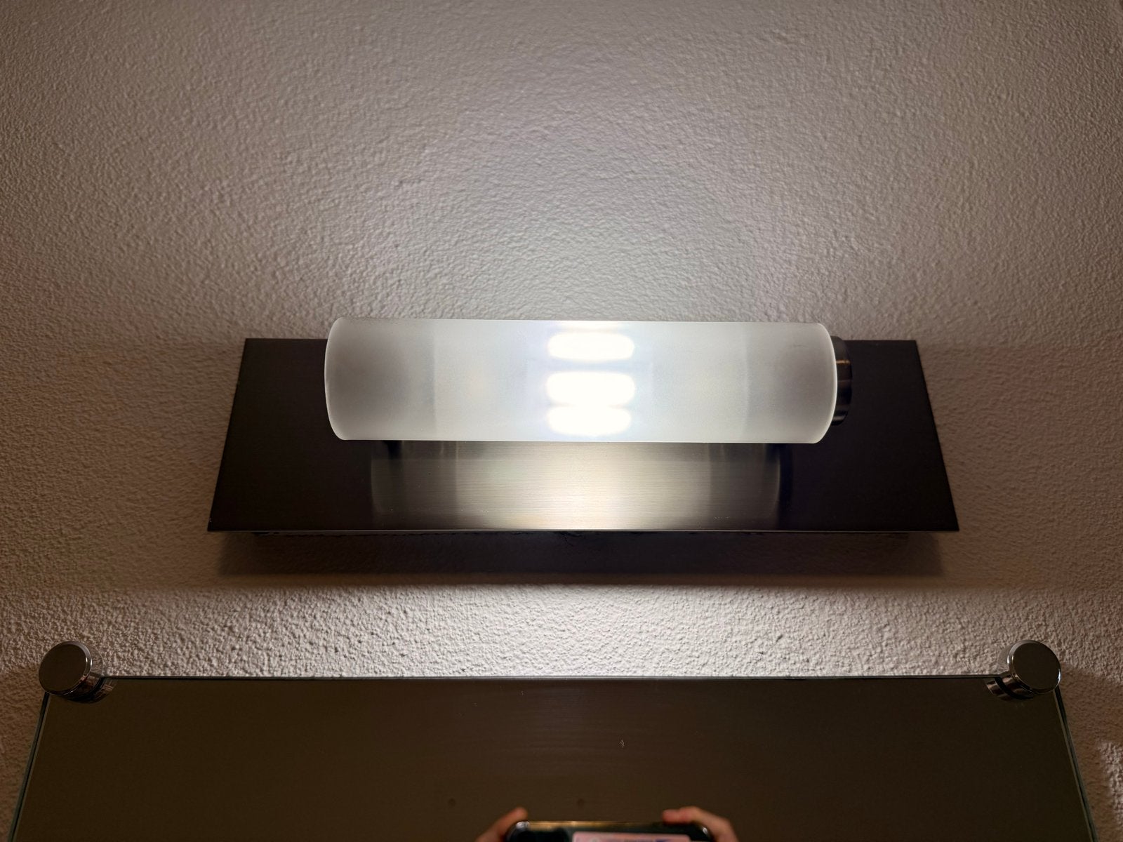 RVS LED Badkamerlamp / Spiegellamp, Metaal, Gebruikt, Waterbestendig, Ophalen of Verzenden