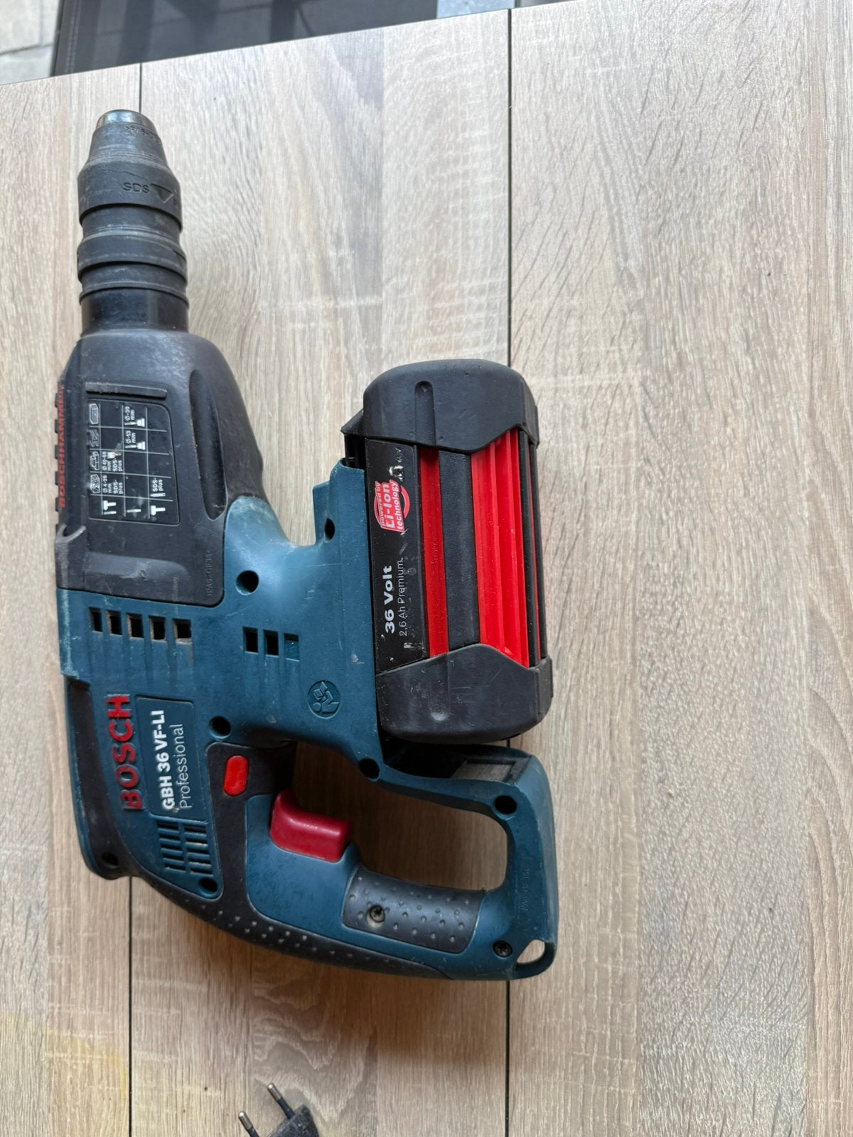 Bosch accu boorhamer GBH 36 V-li plus, Ophalen of Verzenden, Zo goed als nieuw, Boor- en/of Breekhamer
