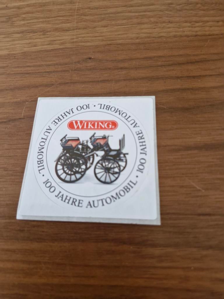 7618 Wiking 100 Jaar Automobiel Sticker, Ophalen of Verzenden, Nieuw, Auto's