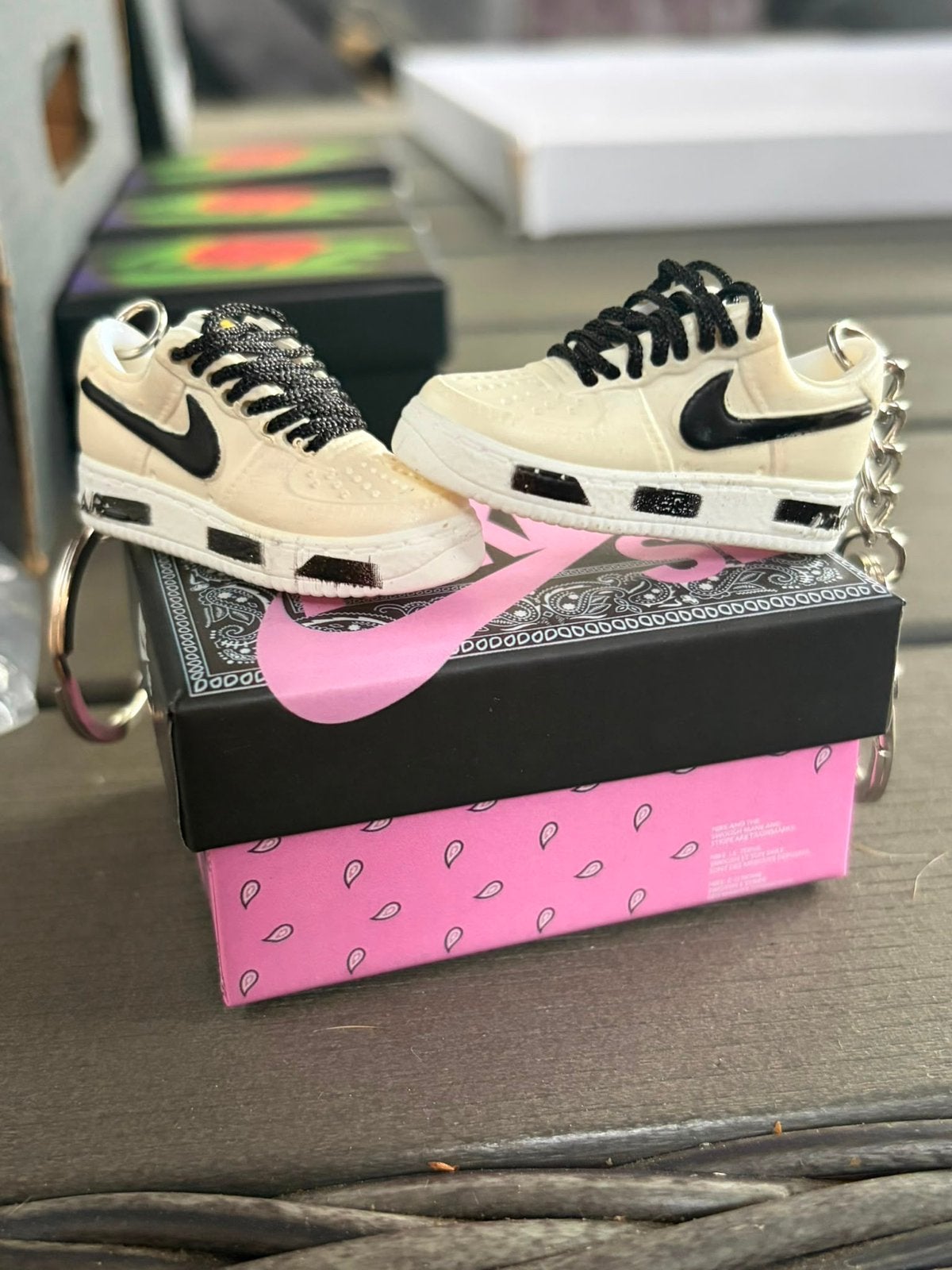 Nike Air Force One Sleutelhangers Originele in Doosje, Verzamelen, Sleutelhangers, Ophalen of Verzenden, Nieuw, Merk