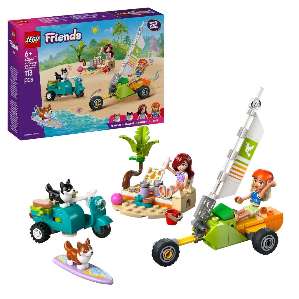LEGO Friends 42641 Surf- & Scooterplezier met de Honden, Lego, Nieuw, Friends, Ophalen of Verzenden