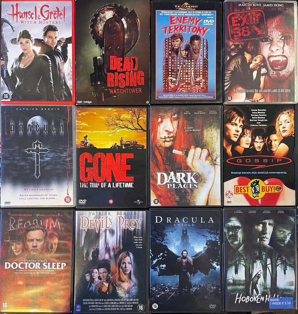 Horror dvd’s – 4 halen = 3 betalen, Vanaf 16 jaar, Ophalen of Verzenden, Zo goed als nieuw, Overige genres