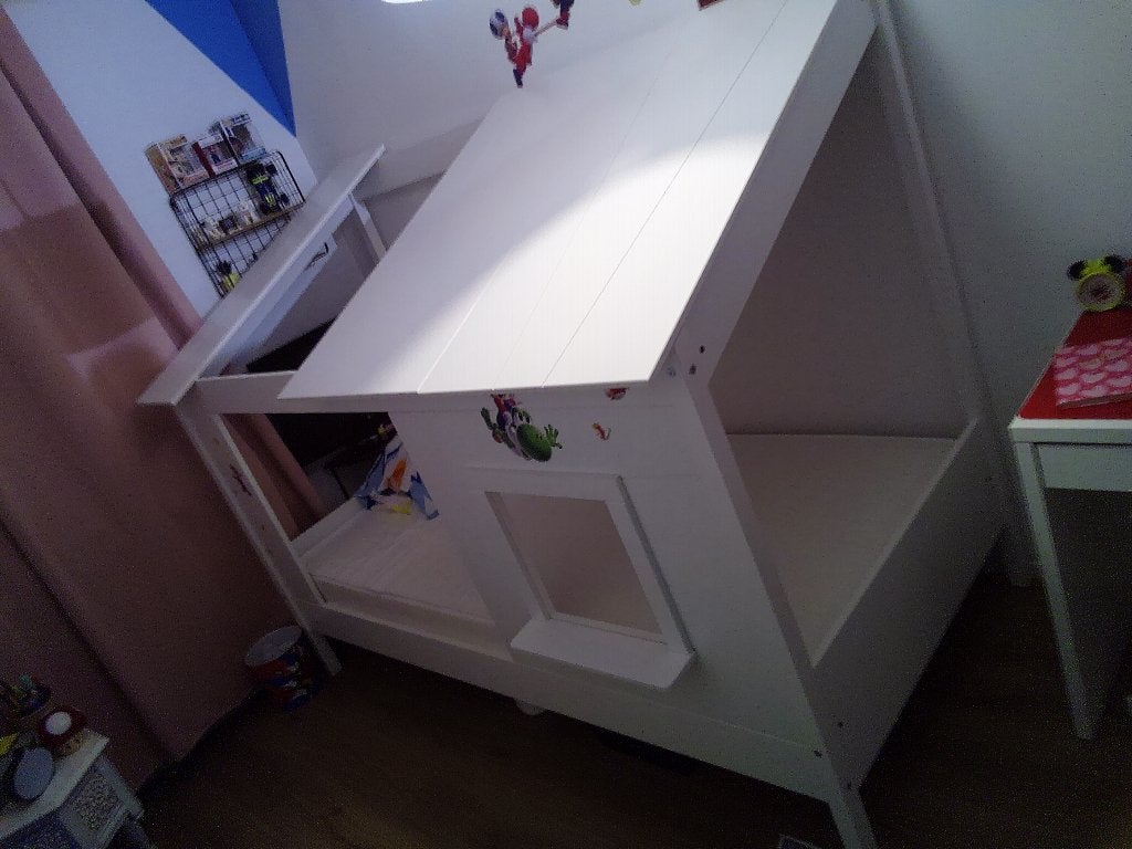 Kinder bed 1 persoon, Kinderen en Baby's, Kinderkamer | Bedden, 85 tot 100 cm, Gebruikt, Ophalen of Verzenden, Lattenbodem
