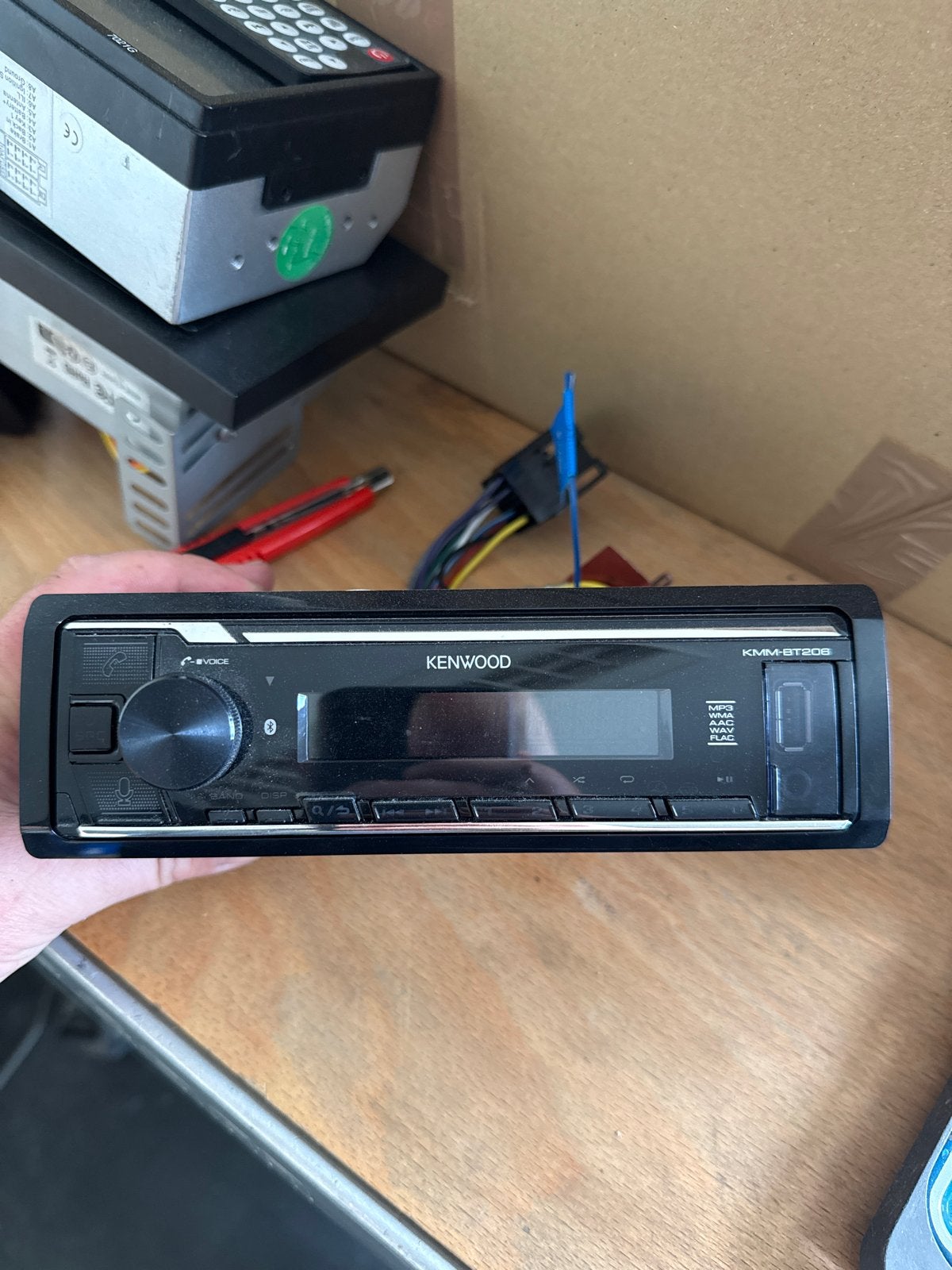 Kenwood KMM-BT206 Autoradio met Bluetooth, Ophalen, Gebruikt