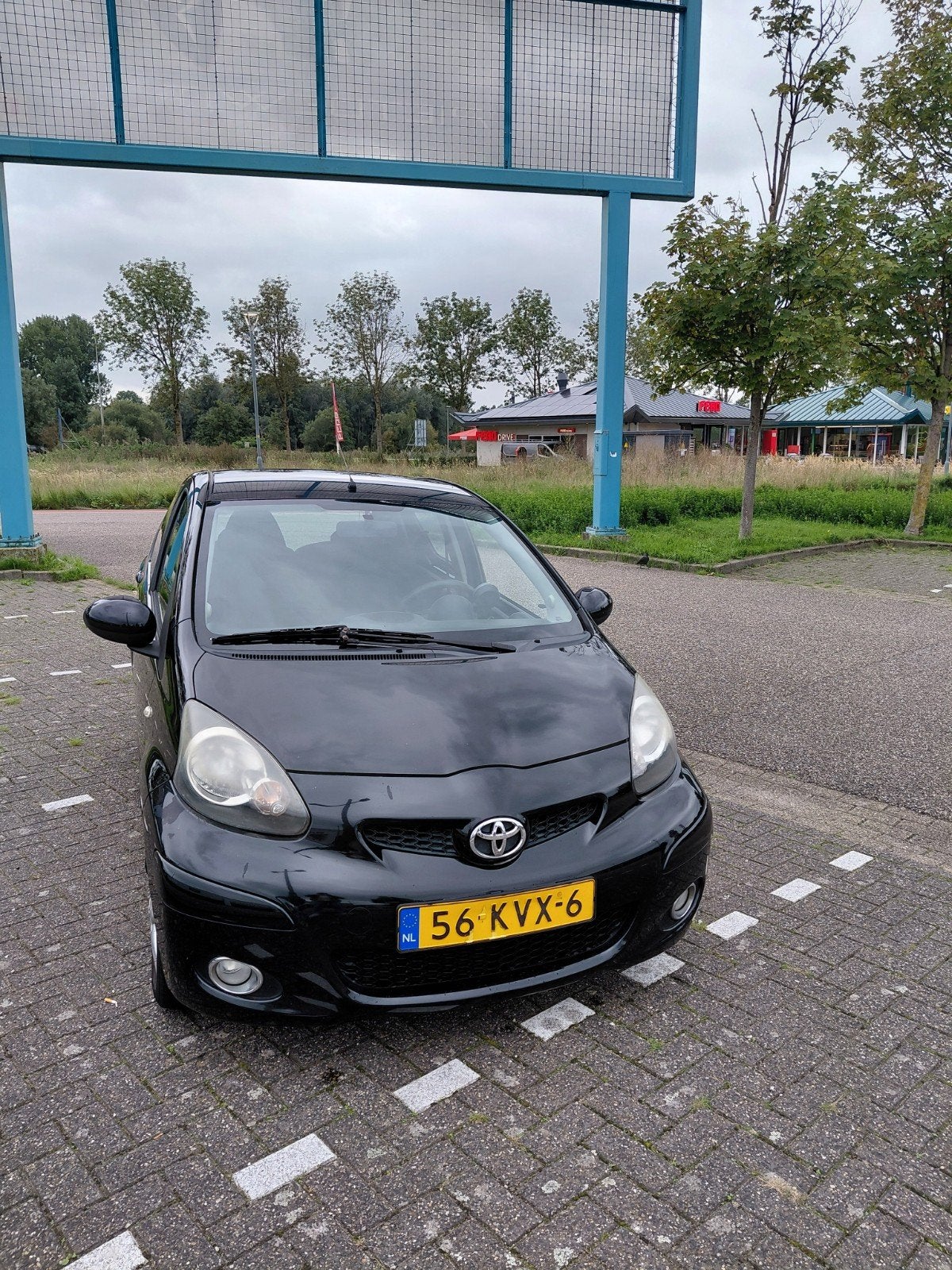 Toyota Aygo 1.0 12V Vvt-i 5DRS 2010 Zwart., Auto's, Voorwielaandrijving, 4 stoelen, Origineel Nederlands, Handgeschakeld