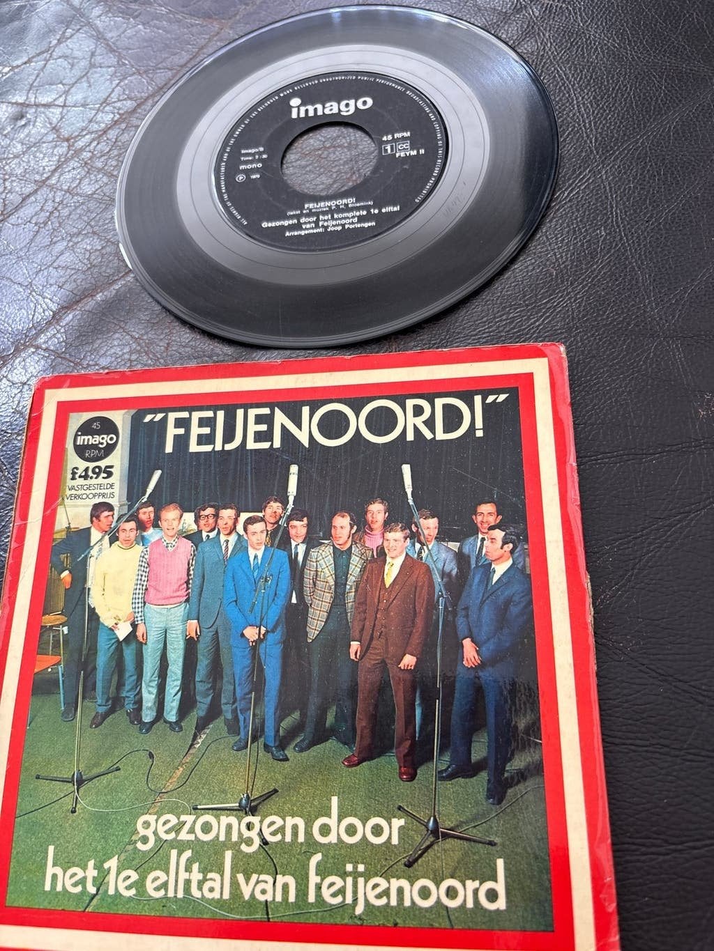Feijenoord! - Het 1e elftal van Feijenoord (Vinyl Single), Gebruikt, 7 inch, Ophalen of Verzenden, EP