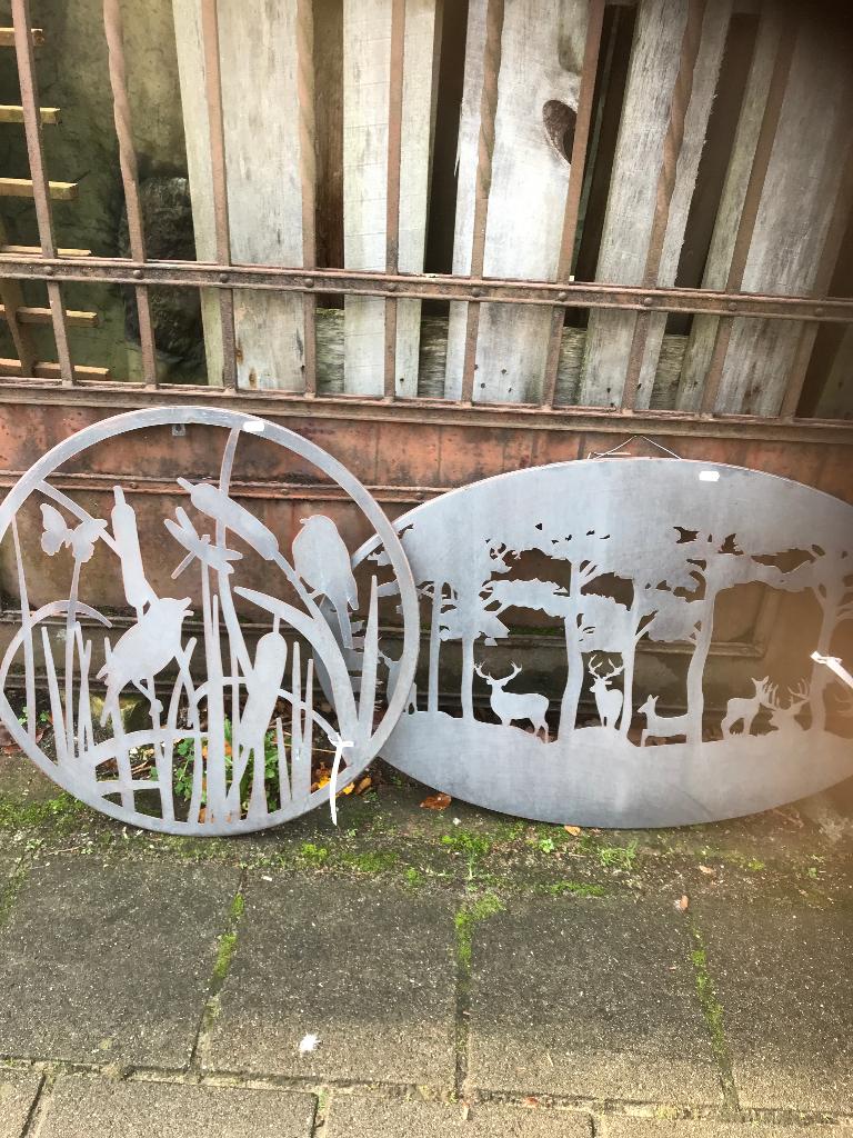 Tuinscherm/trellis m hert ornament Ook: "De Evenaar" Eemnes, Ophalen, Nieuw