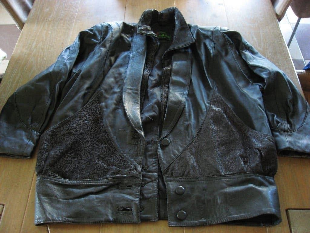 mooie zgan antraciet / lime groene winter jas, mt 38, Verzenden, Zo goed als nieuw, Maat 38/40 (M), Groen
