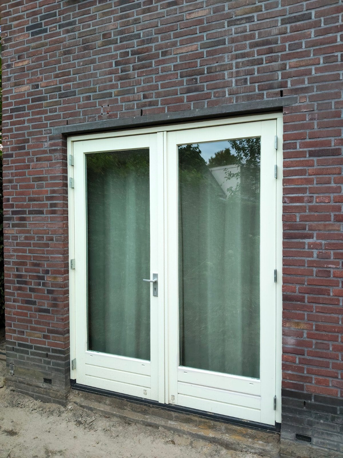 Openslaande deuren met kozijn en HR++ glas, Ophalen, Gebruikt, Buitendeur, Glas