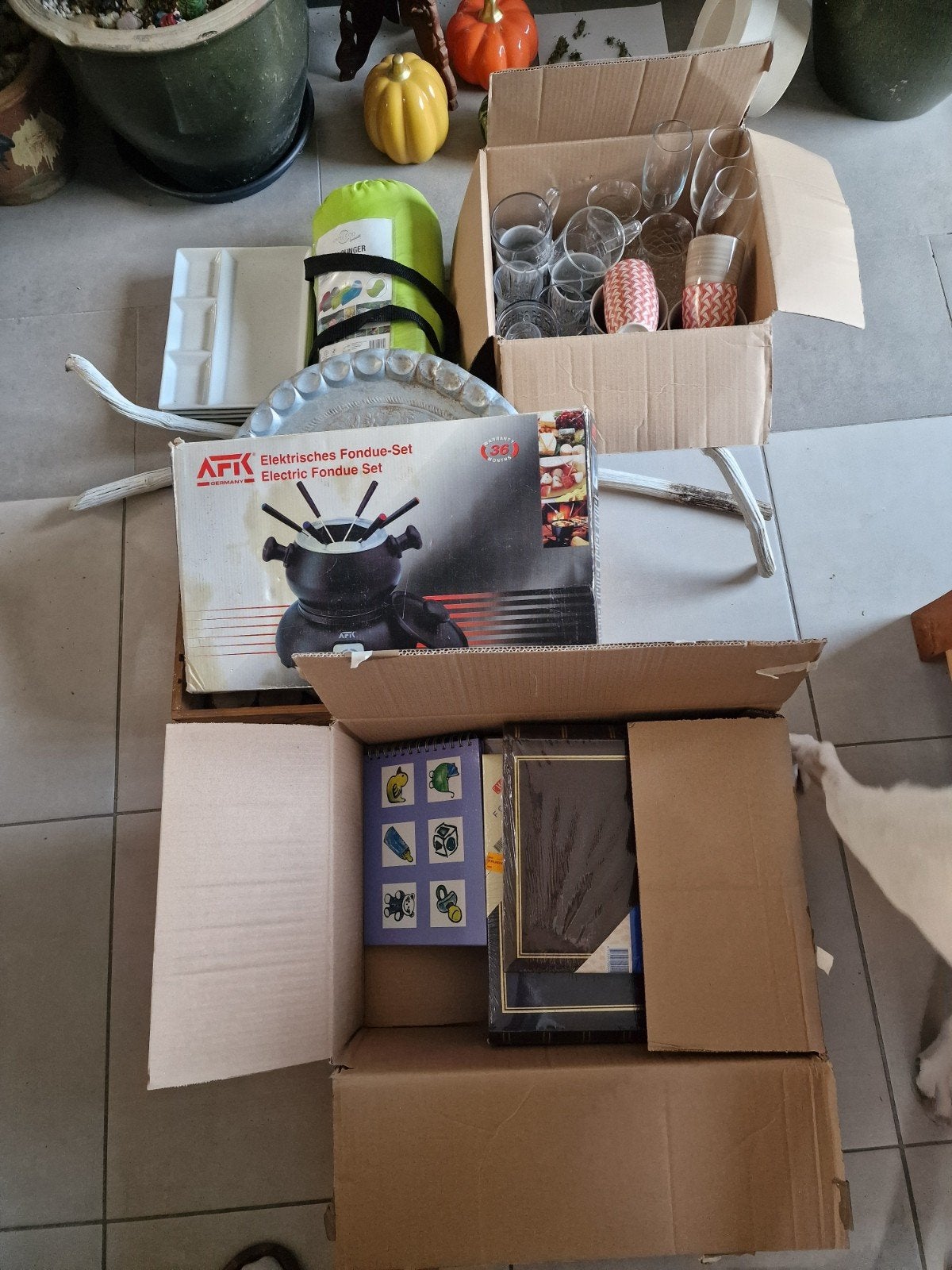 rommelmarkt spullen, Ophalen, Gebruikt