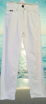BOSS HUGO BOSS 😎 witte jeans straight leg W32 L34, Kleding | Heren, Spijkerbroeken en Jeans, Verzenden, Wit, W32 (confectie 46) of kleiner