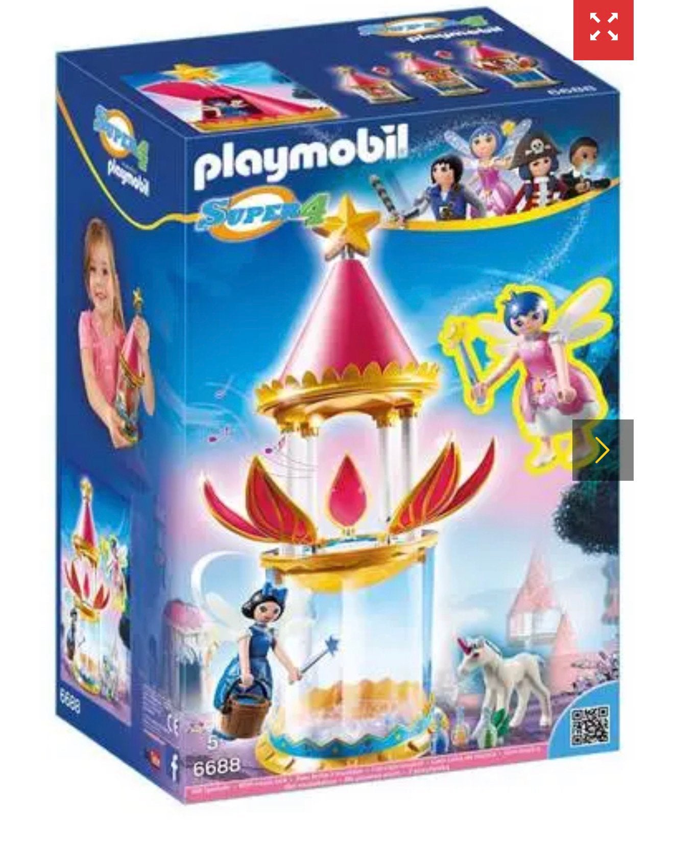 Playmobil Muzikale toren met twinkle sterrenglinster – 6688, Losse onderdelen, Overige typen, Ophalen of Verzenden, Zo goed als nieuw