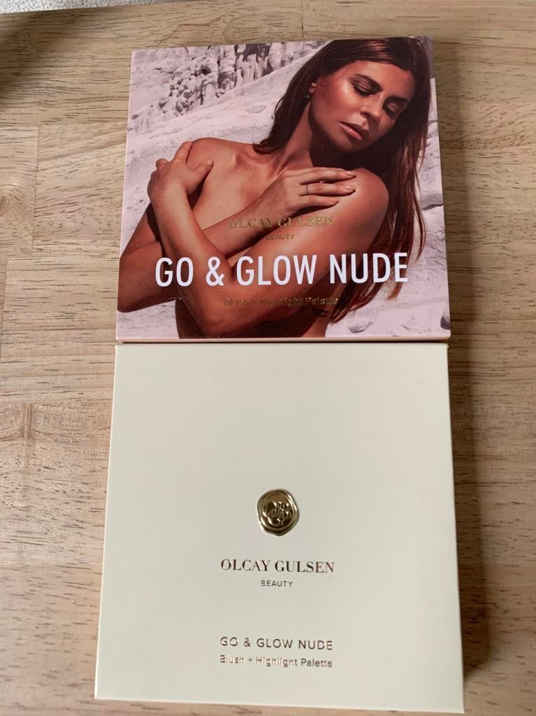 Olcay Gulsen Blush + Highlight Palette Go & Glow Nude, Wangen, Nieuw, Ophalen of Verzenden, Make-up