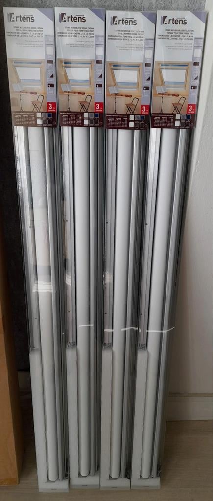 NIEUW Verduisterend Rolgordijn tbv. Velux134x98 04/804/GGL7, 100 tot 150 cm, Wit, Nieuw, Ophalen of Verzenden