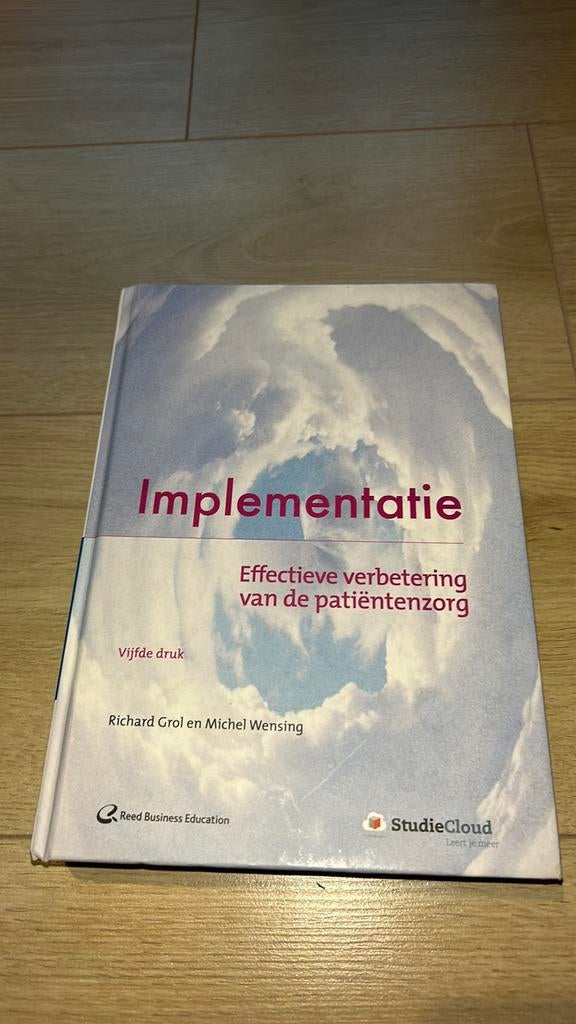 Inplementatie effectieve verbetering in de patiëntenzorg, Ophalen of Verzenden, Zo goed als nieuw