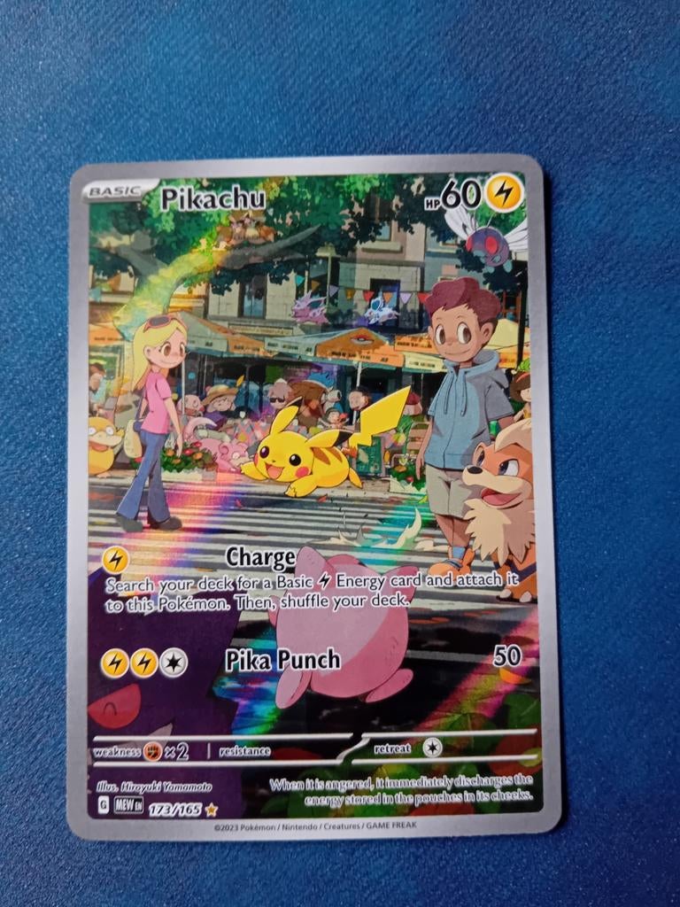 Pikachu 173/165, Ophalen of Verzenden, Nieuw, Losse kaart, Foil