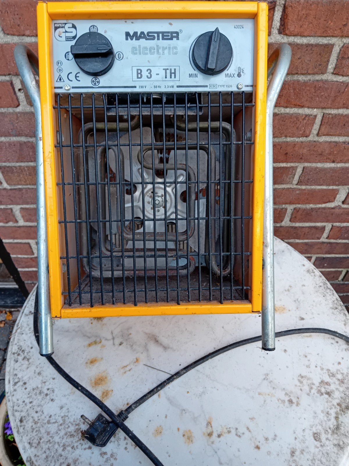 master Electric 3.3 kw, Ophalen, 30 tot 80 cm, Overige typen, Minder dan 60 cm