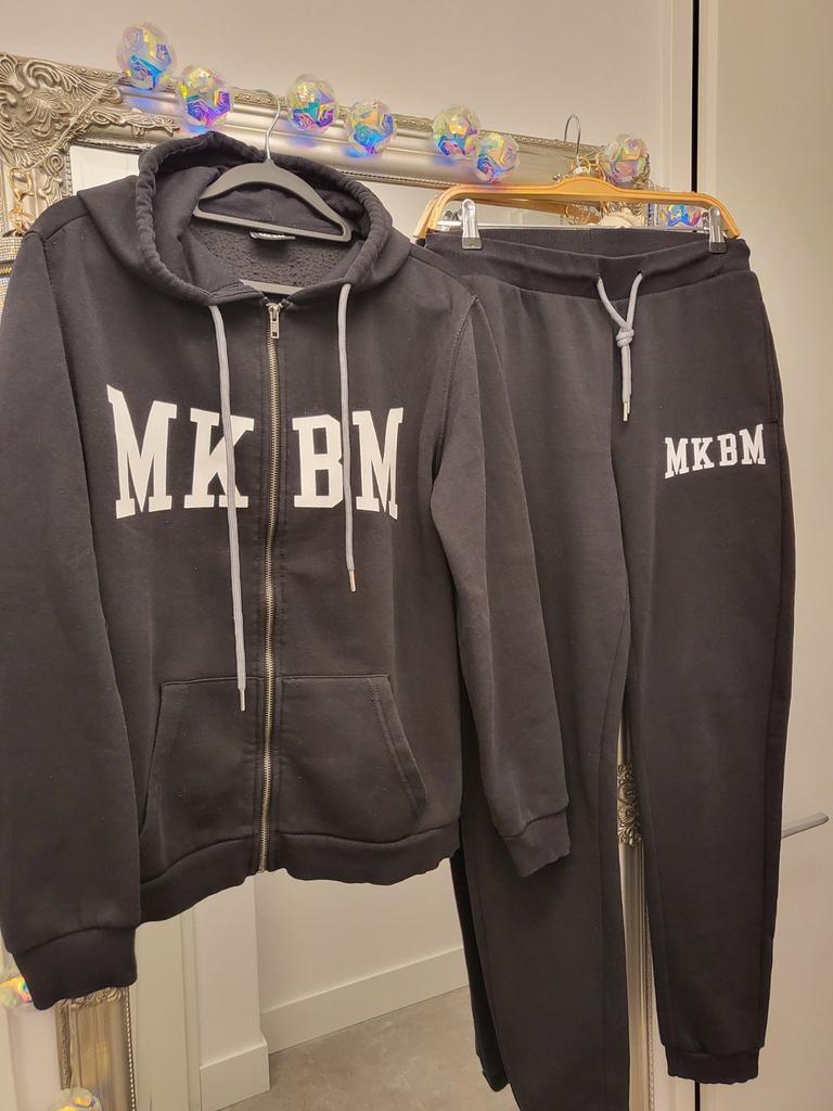 Zwart huispak met capuchon en broek, maat L, Kleding | Dames, Ophalen of Verzenden