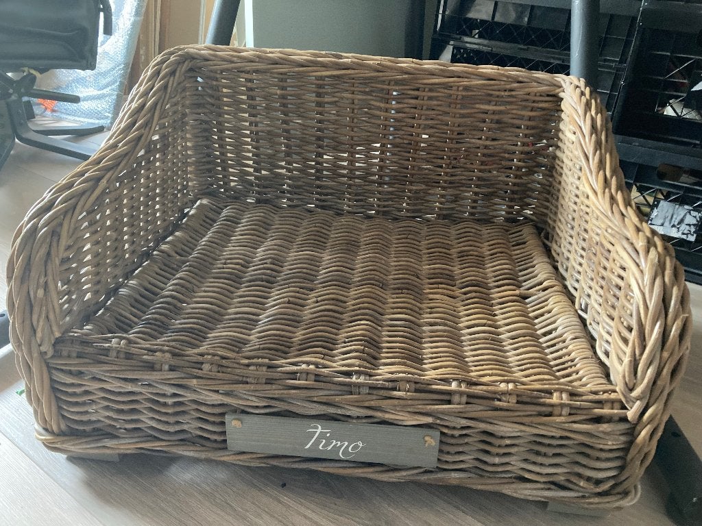 Hondenmand rotan, Ophalen, Gebruikt, Riet