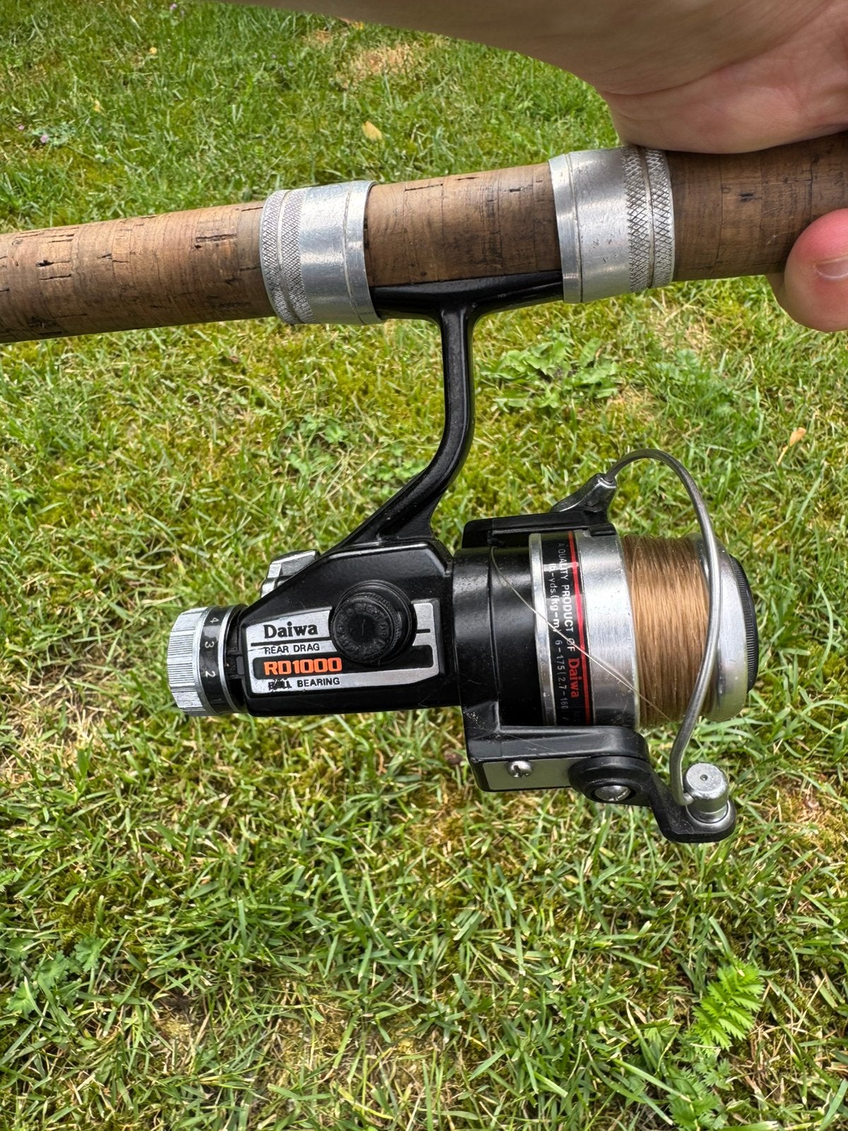 Daiwa RD1000 old skool molen, Ophalen of Verzenden, Gebruikt, Complete hengel