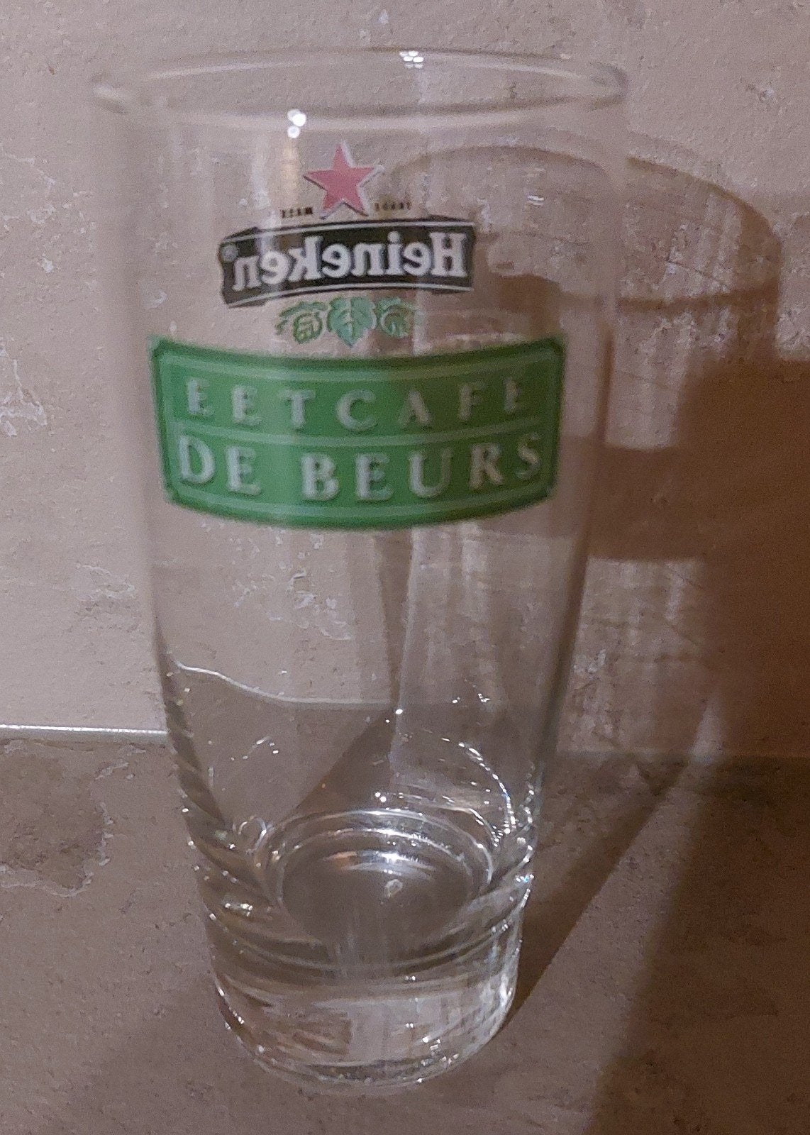 Heineken dubbeldruk no Aa1, Verzenden, Zo goed als nieuw, Glas of Glazen, Heineken