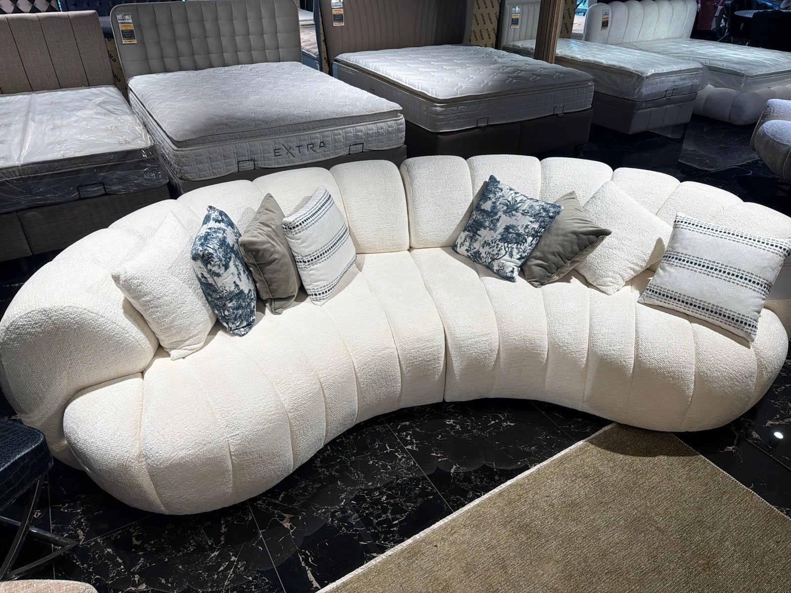 Design bank - Zo goed als nieuw, Ophalen, 100 tot 125 cm, 300 cm of meer, Zo goed als nieuw