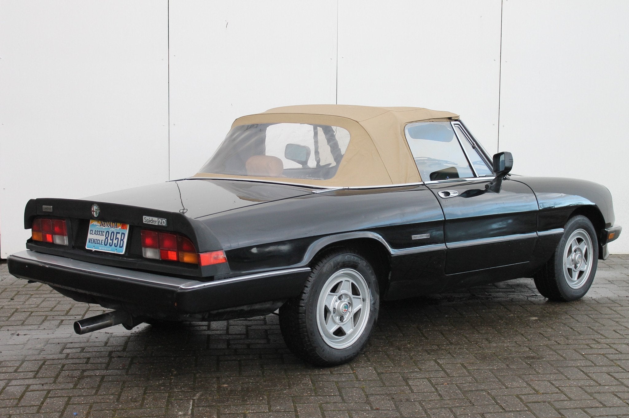 Alfa Romeo Spider 2.0 Injection Aerodinamica (bj 1987), Cabriolet, Spider, Zwart, Bedrijf