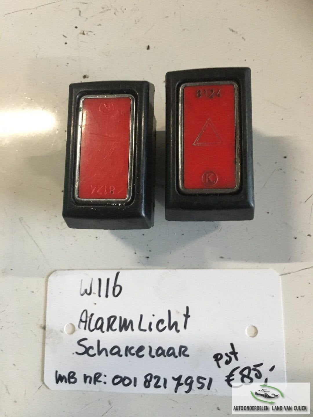 Mercedes W123 Alarmlichtschakelaar, Auto-onderdelen, Gebruikt, -, -, Ophalen of Verzenden
