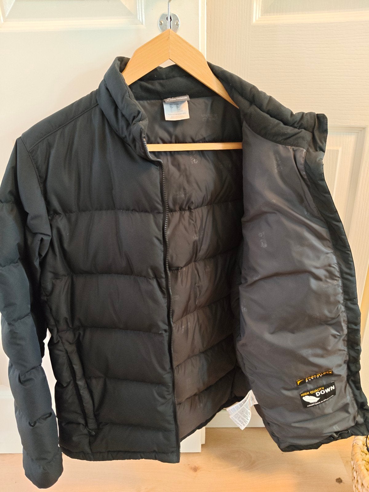 Jack Wolfskin donsjack maat XL, Kleding | Heren, Zwart, Maat 56/58 (XL), Ophalen of Verzenden, Zo goed als nieuw