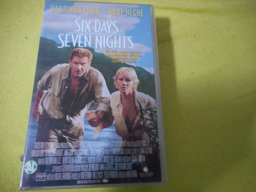 SIX DAYS SEVEN NIGHT Avonturen Speelfilm met H.Ford Op VIDEO, Verzenden, Alle leeftijden, Zo goed als nieuw, Actie en Avontuur