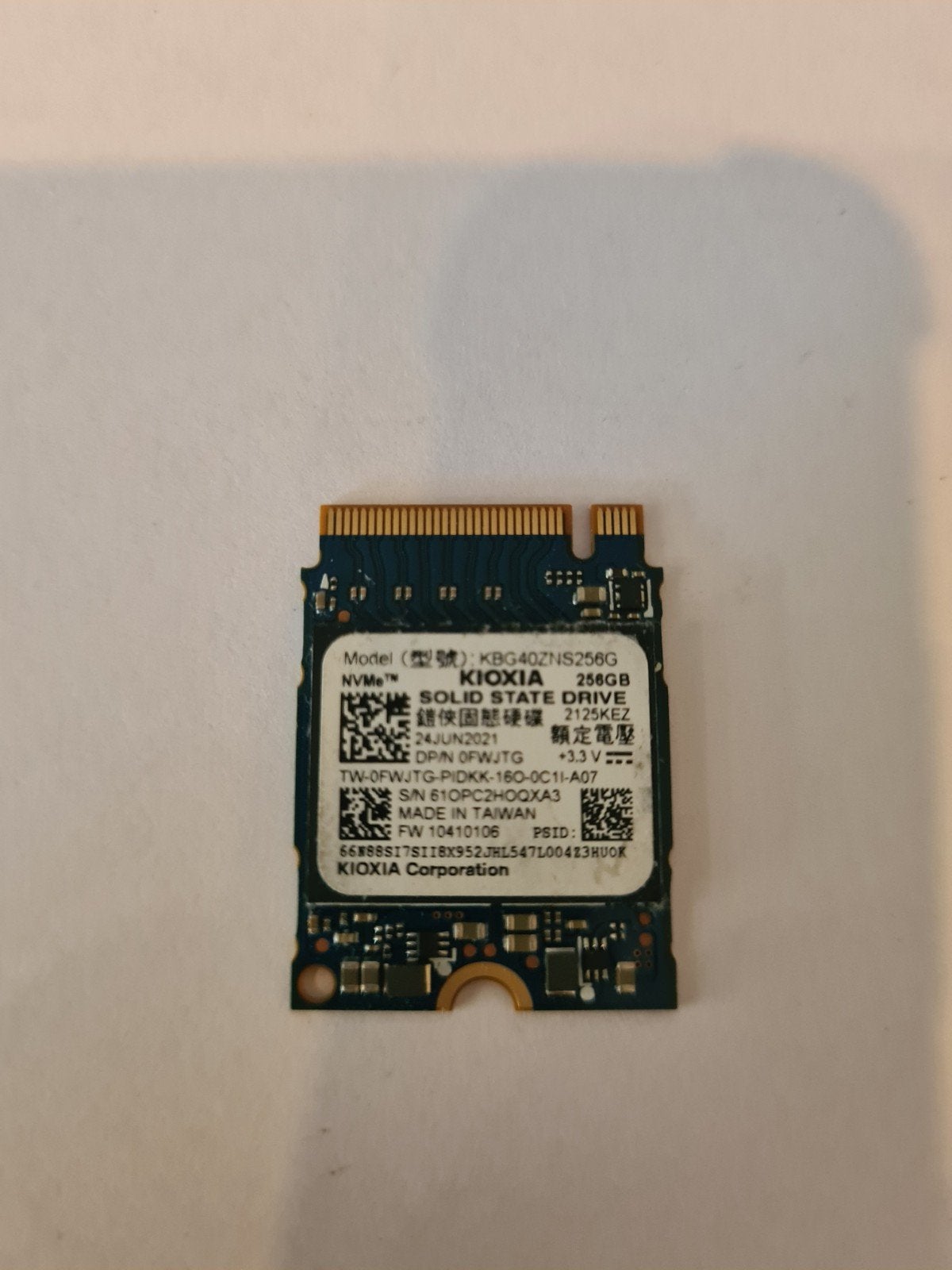 KIOXIA 256GB NVMe M.2 SSD - Snelle opslag, Contact@renewlab.nl, Renewlab, Ophalen of Verzenden, Zo goed als nieuw
