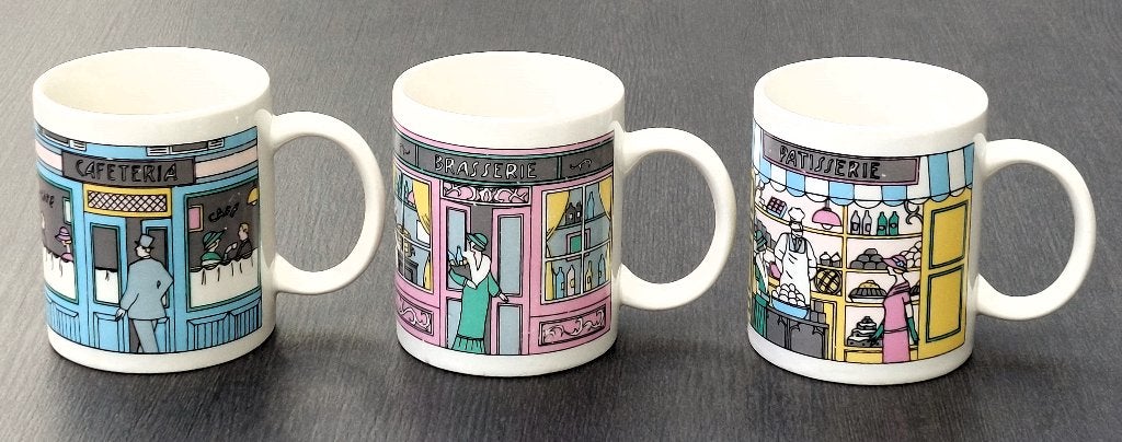 3 porseleinen bekers (241023), Huis en Inrichting, Keuken | Servies, Nieuw, Ophalen of Verzenden, Overige stijlen, Kop(pen) en/of Schotel(s)