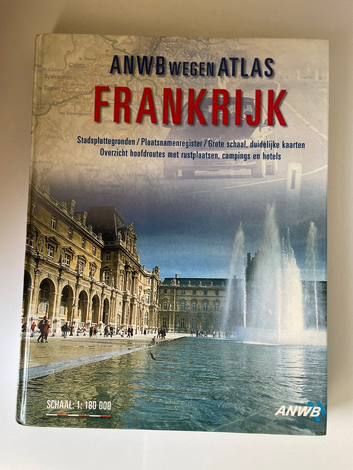 ANWB Wegenatlas Frankrijk - Gedetailleerde Kaarten 1:180.000, Boeken, Atlassen en Landkaarten, Overige atlassen, Ophalen of Verzenden