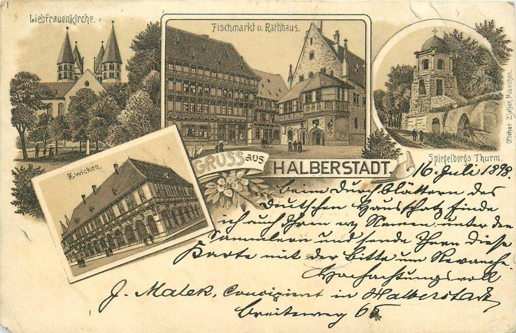 701-264-005 Halberstadt Litho, Verzenden, Voor 1920, Duitsland