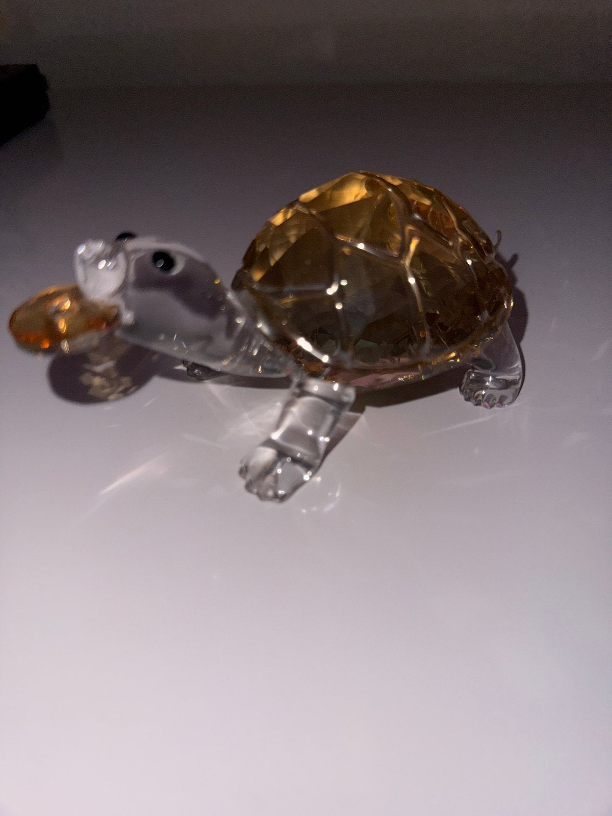 Glazen Schildpad Beeldje - Decoratie, Ophalen of Verzenden, Zo goed als nieuw, Dier