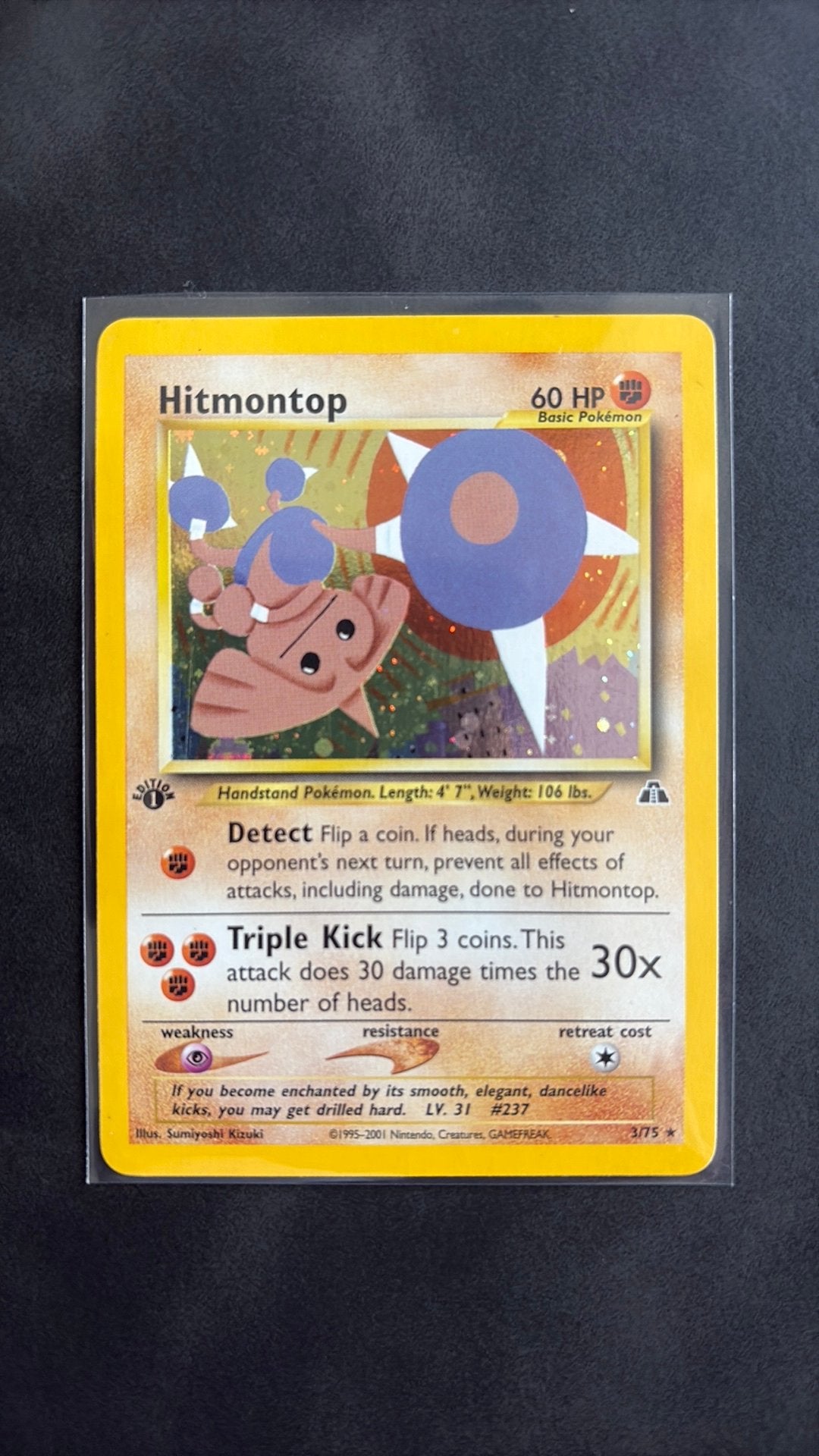 Hitmontop 1st edition !!, Ophalen of Verzenden, Zo goed als nieuw