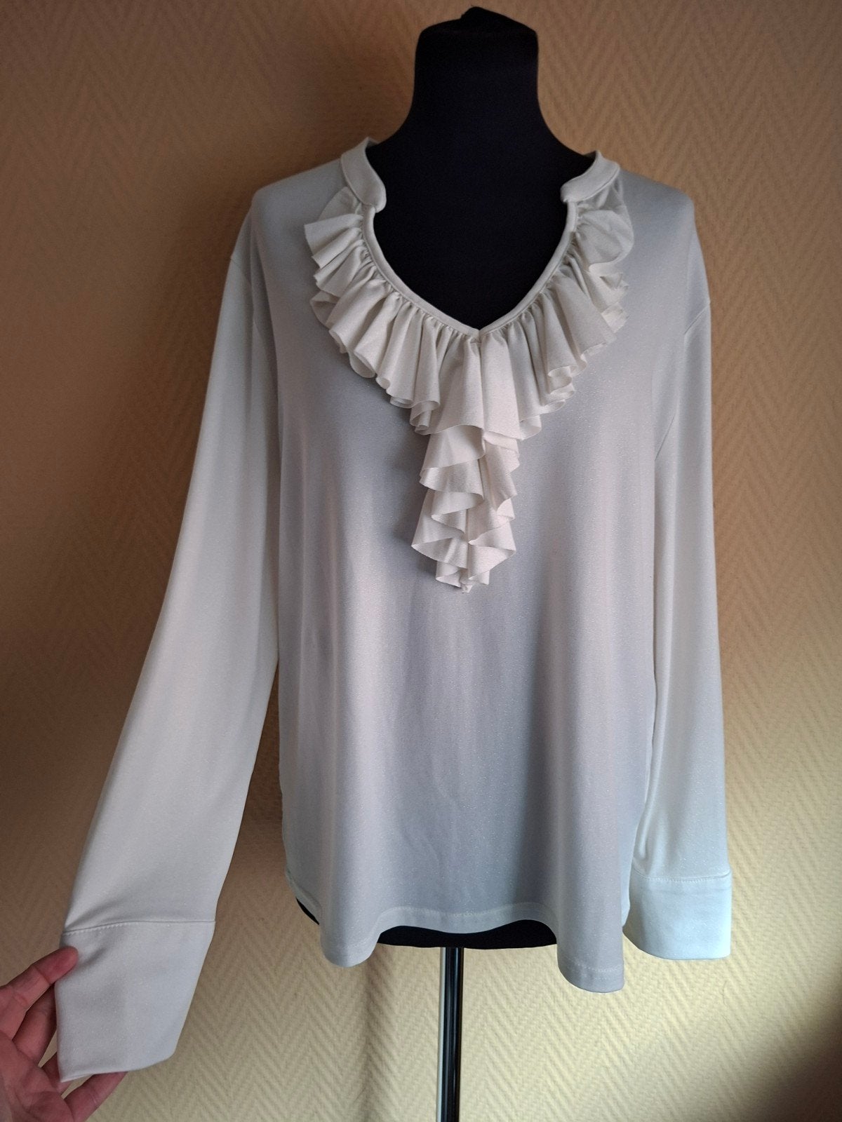 Maicazz Glitter Blouse Maat 3XL, Kleding | Dames, Wit, Maat 46/48 (XL) of groter, Ophalen of Verzenden, Maicazz