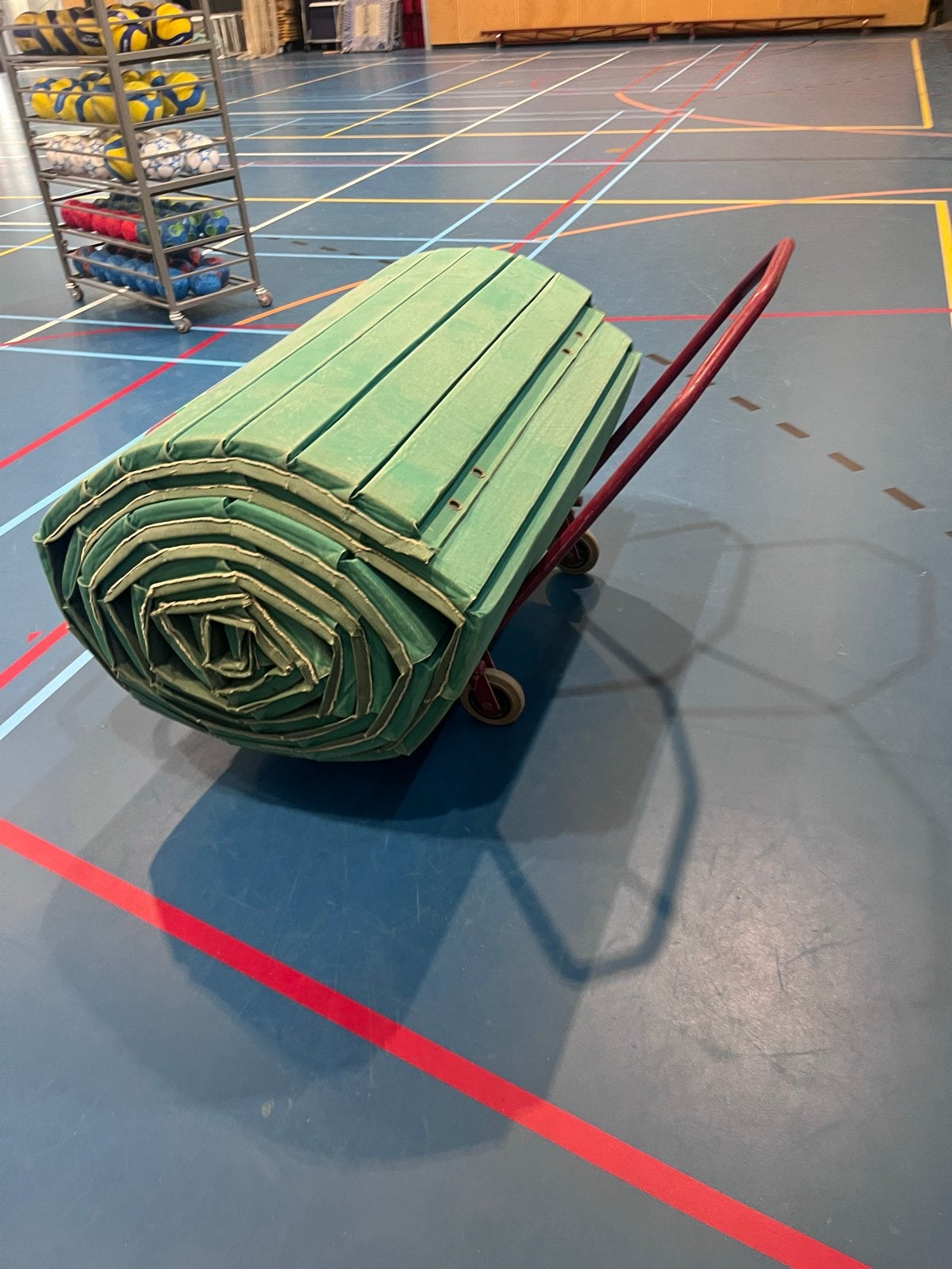 Turnmat op rol - Groen, Ophalen, Gebruikt