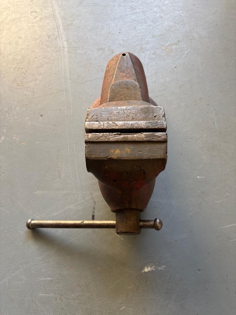 Vintage York bankschroef - Model 100, Ophalen of Verzenden