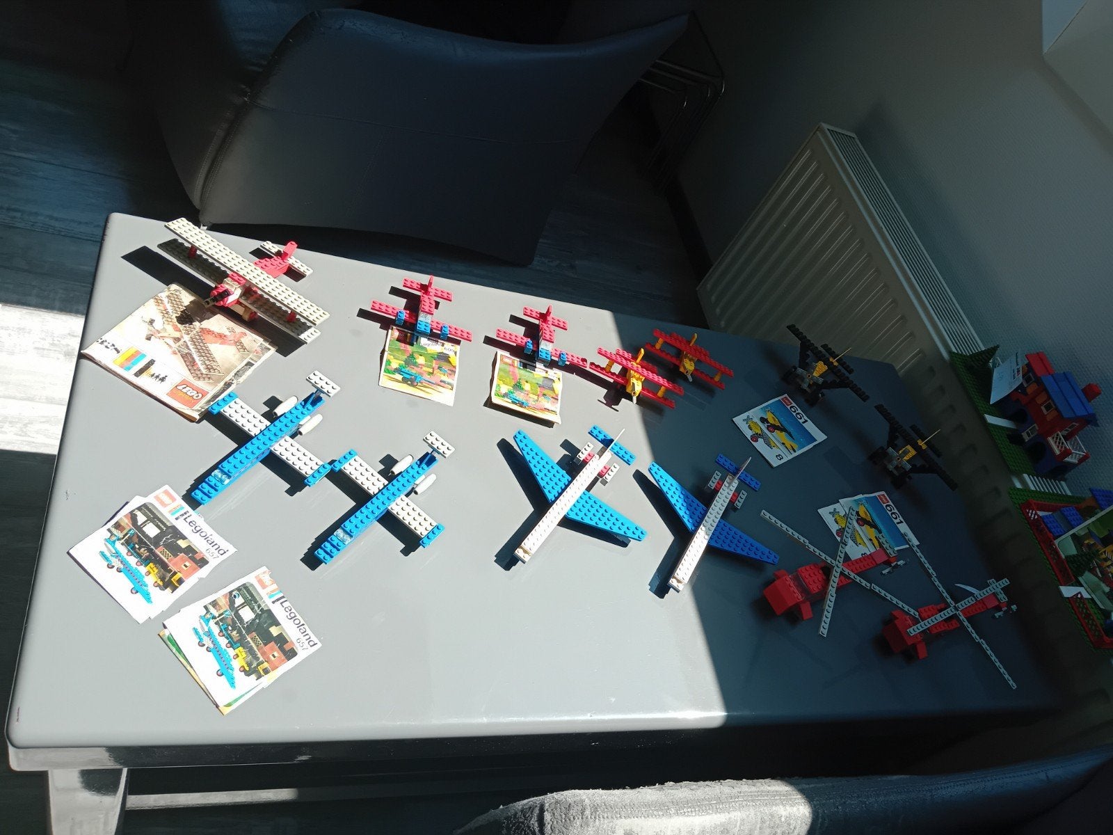 Diverse vintage lego vliegtuigen jaren 70, Ophalen of Verzenden, Gebruikt
