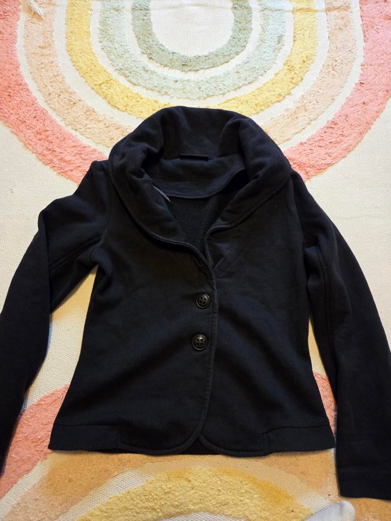 Promiss maat s zwarte blazer katoen polyester met mooie grot, Promiss, Zwart, Ophalen of Verzenden, Zo goed als nieuw